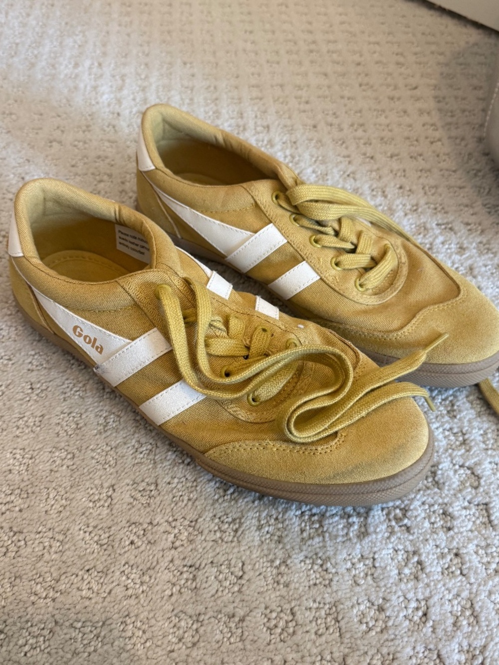 Barely Worn Gola Yellow Sneakers
